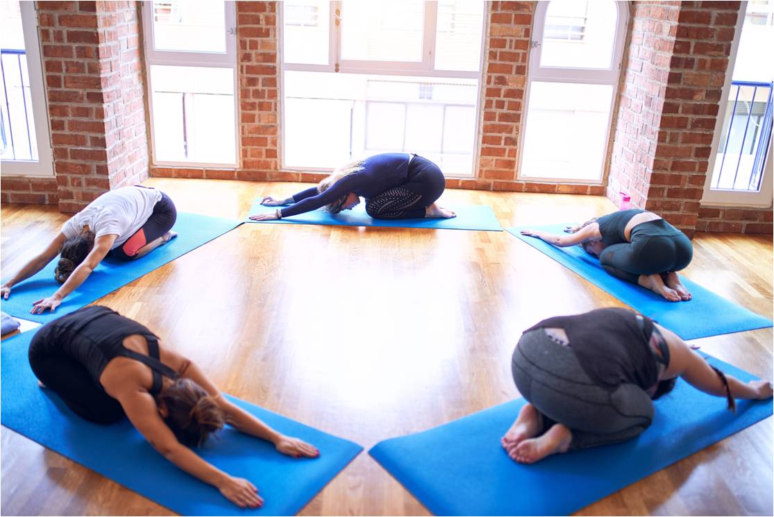 stretching en groupe